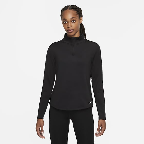 Black nike half zip women's new arrivals